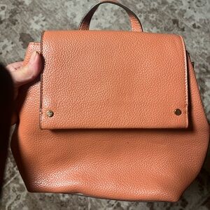 a new day Tan Leather Backpack